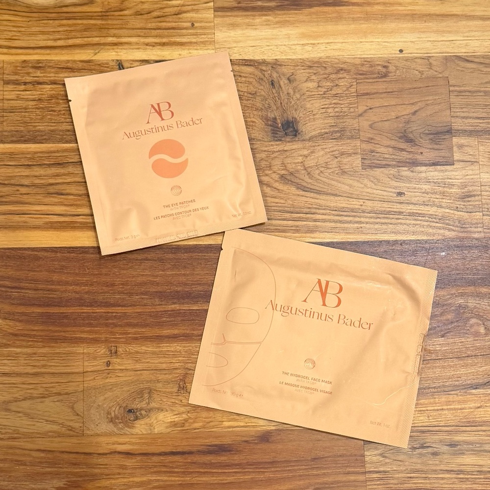 New! Augustinus Bader Bundle Of Single Hydrogel Face Mask And Single Eye Patch